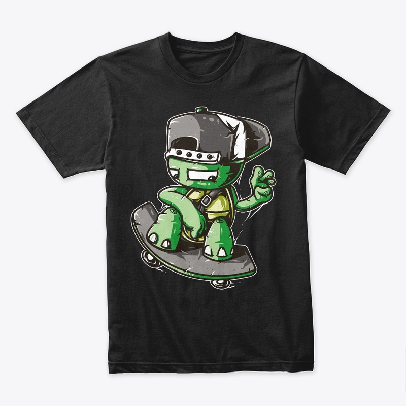 Skateboarding Turtle Tee