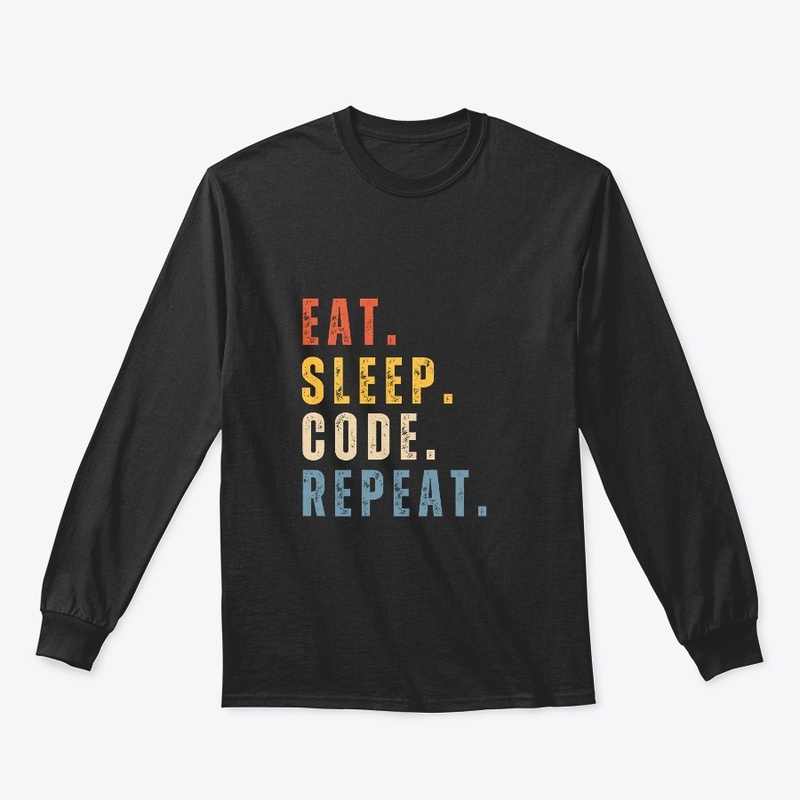  Eat Sleep Code Repeat Funny Programmer