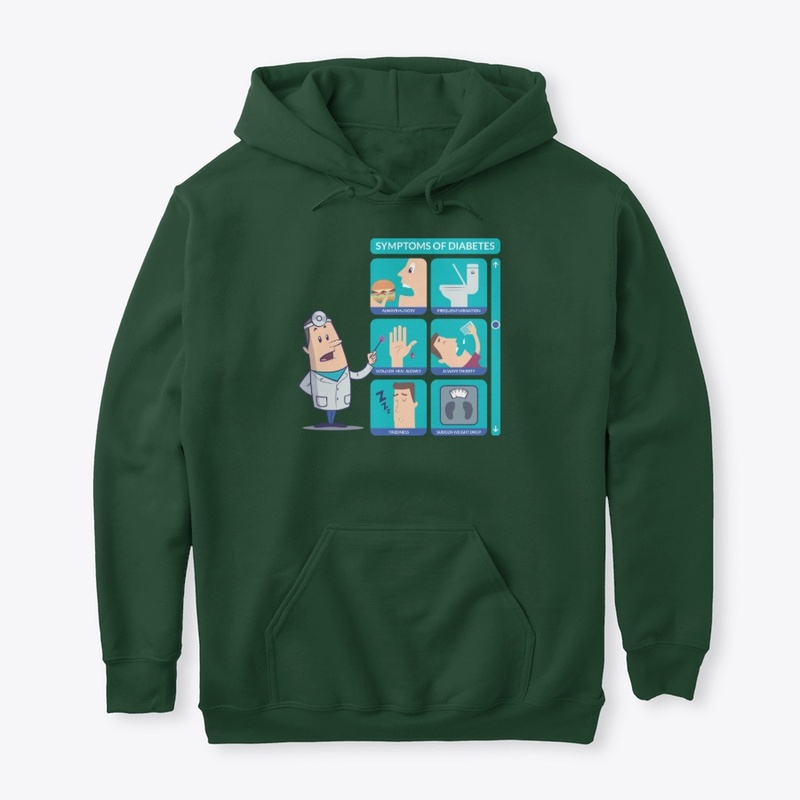 Diabetes symptoms t-shirt