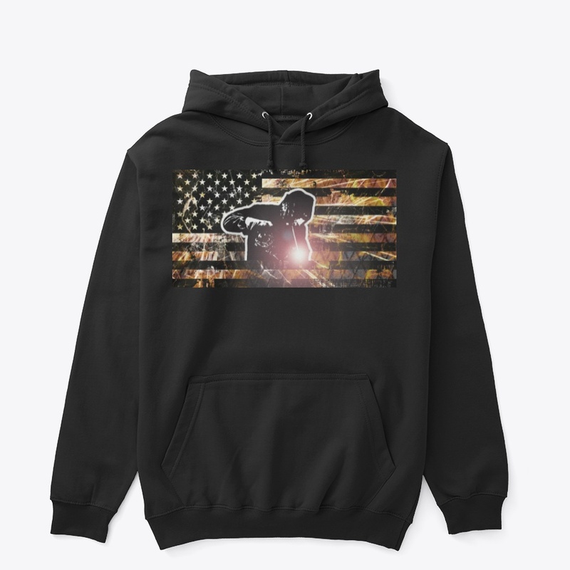 Welding Flag Sparks and Flames