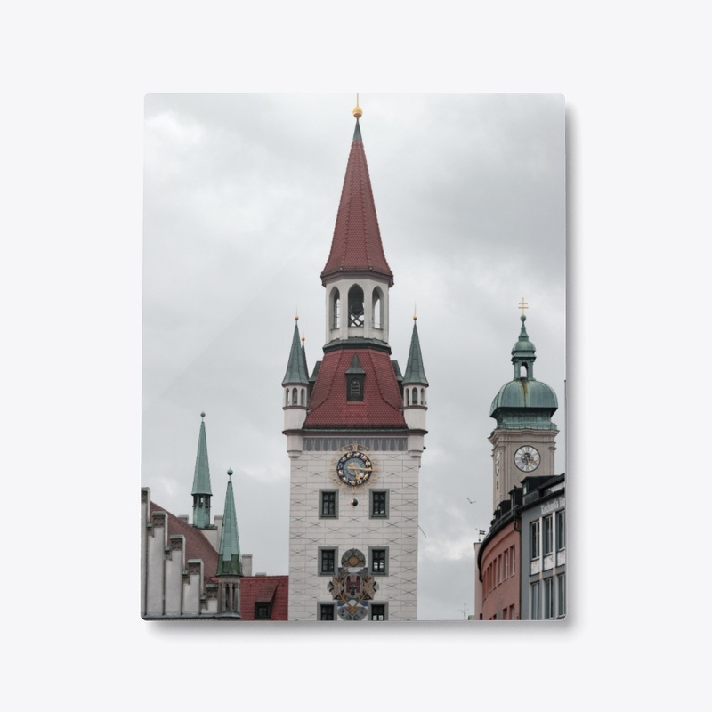 Clock tower on a cloudy day