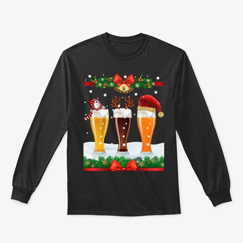 Beerry Christmas T-shirt For Beer Lovers