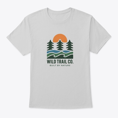Wild Trail Light Steel T-Shirt Front