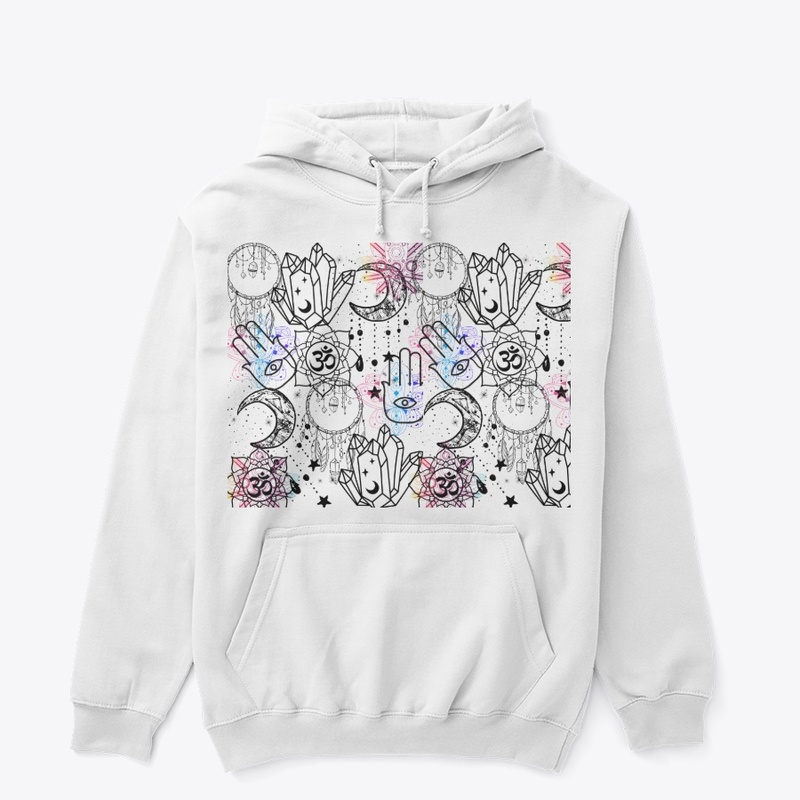 Hoodie Sweater Chakra crystals