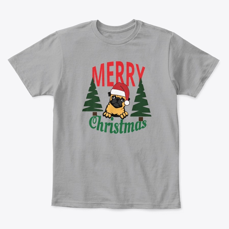 Merry Christmas Pug