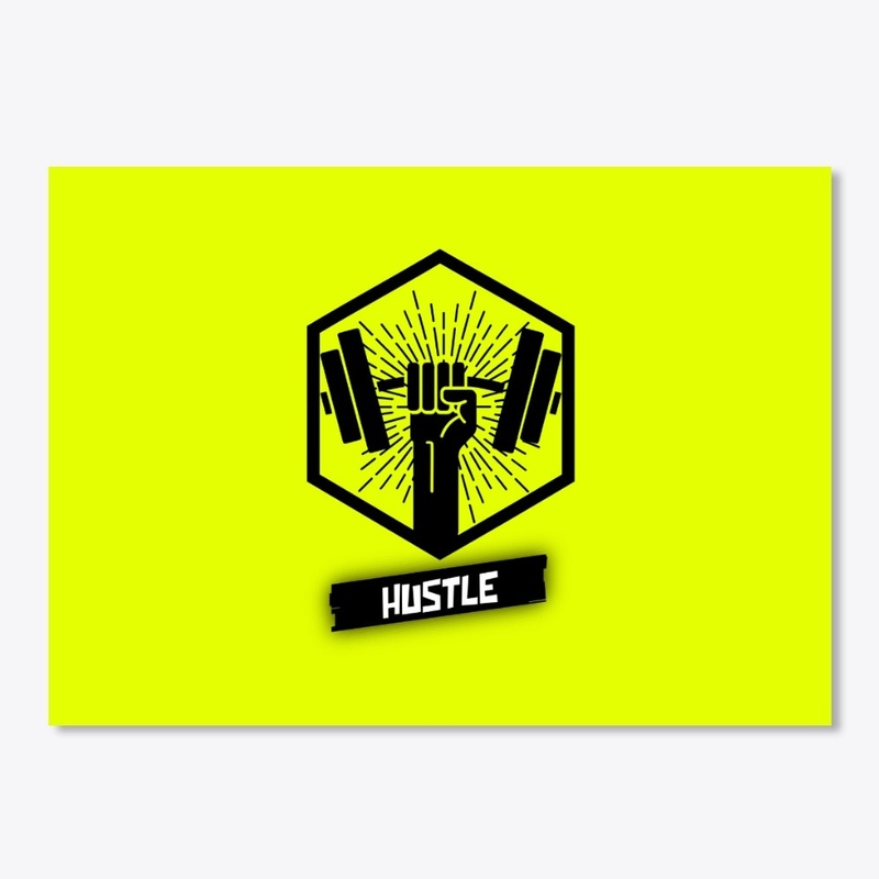 Hustle Fitness Motivational Design