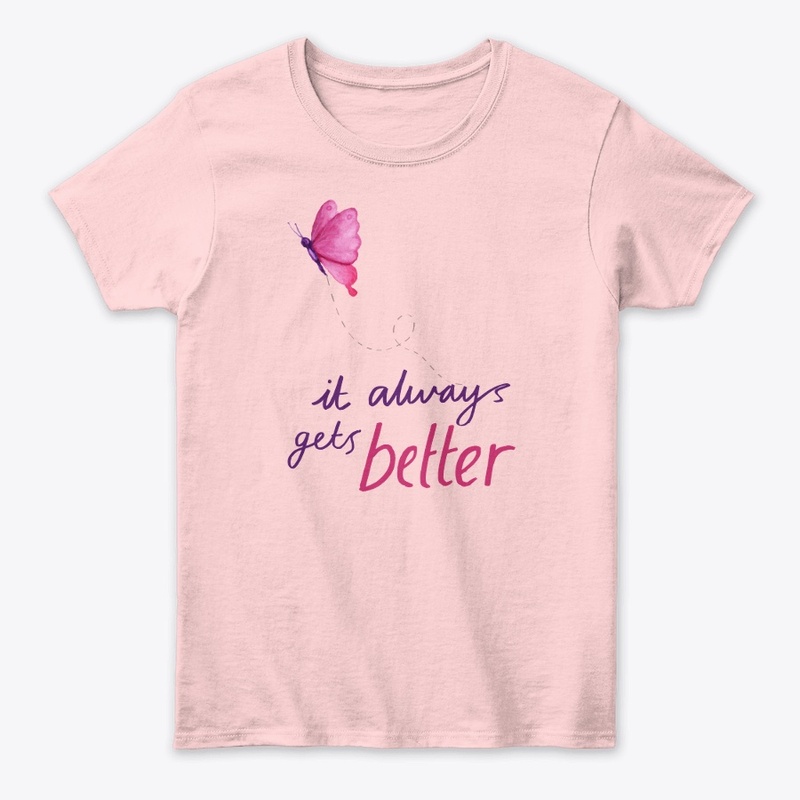 Pink Butterfly Motivational Art