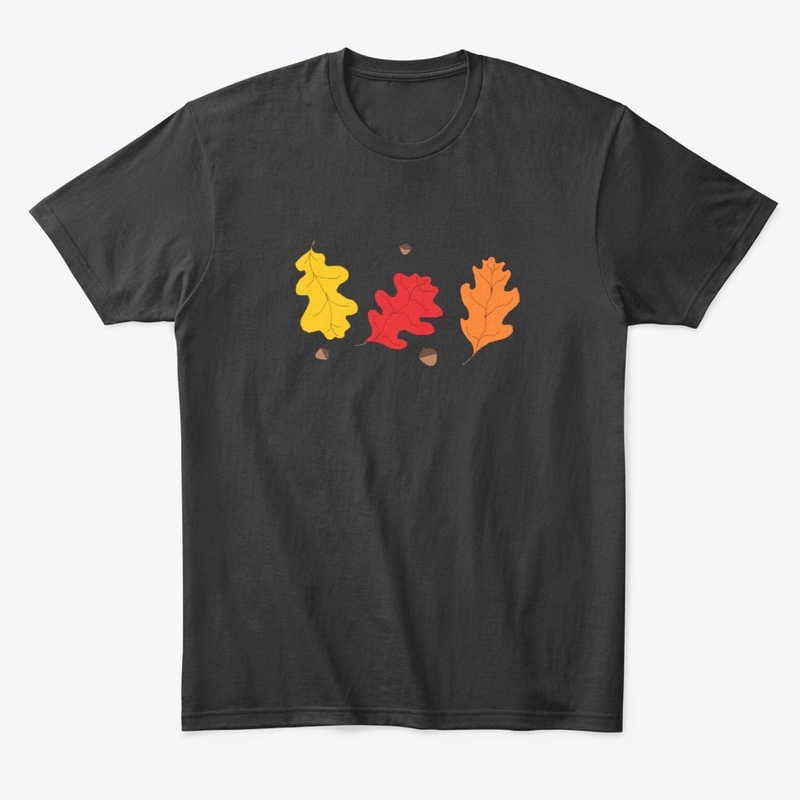 Fall's Oak Leaves and Acorns