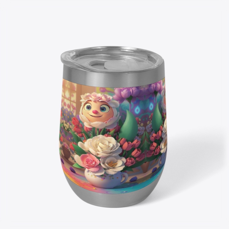 Happy 3D Flowers