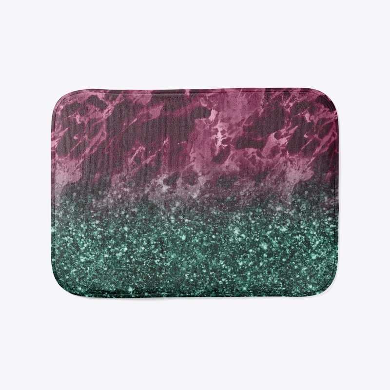 Textured Burgundy and Green Design 