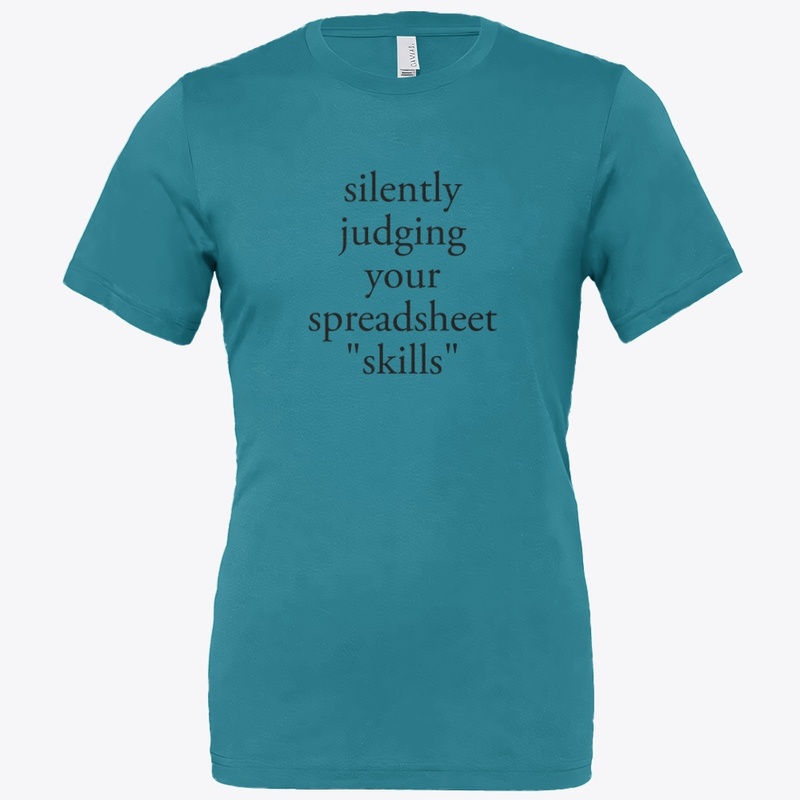 silently judging your spreadsheet skills