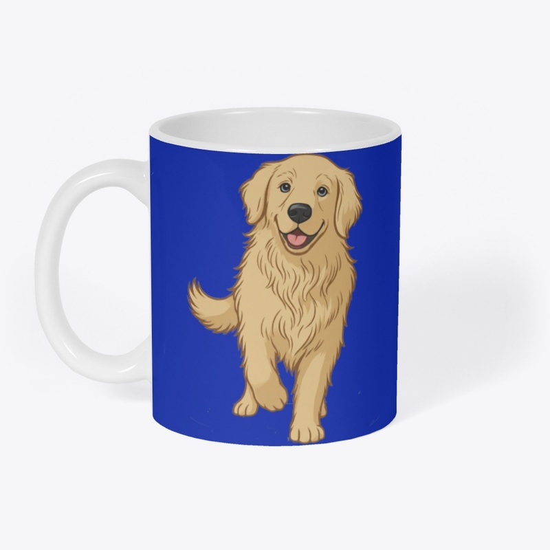Happy Golden Retriever Design