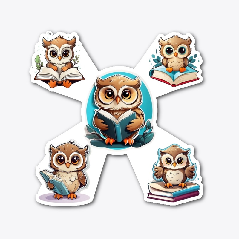 cute owls stickers