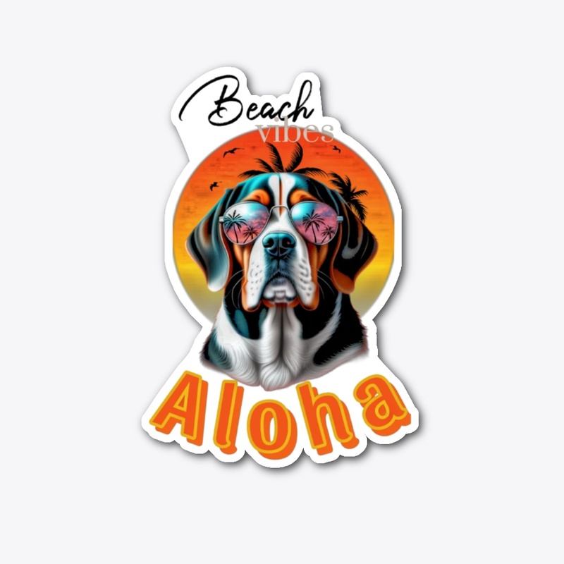 Beagle Sunset Beach