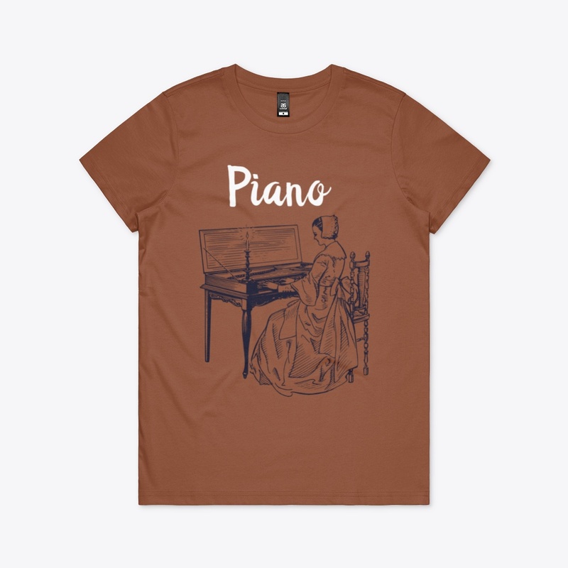 Piano design T-shirt