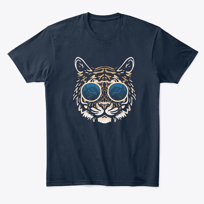 Cute Tiger in Sunglasses (Colored+sg08)