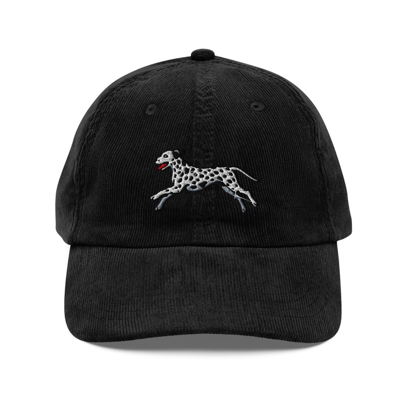 Ddalmatian Embroidered Corduroy Hat