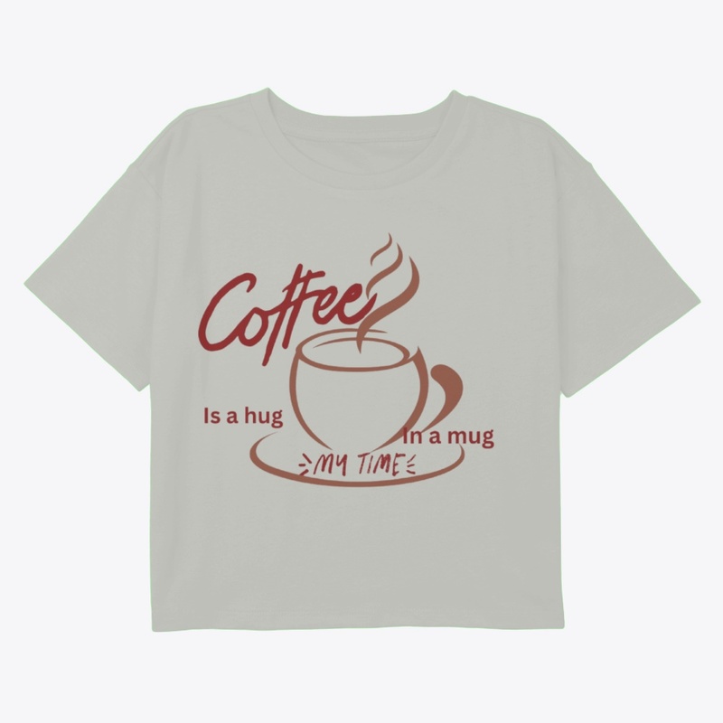 "Coffee" lovers women's crop tee