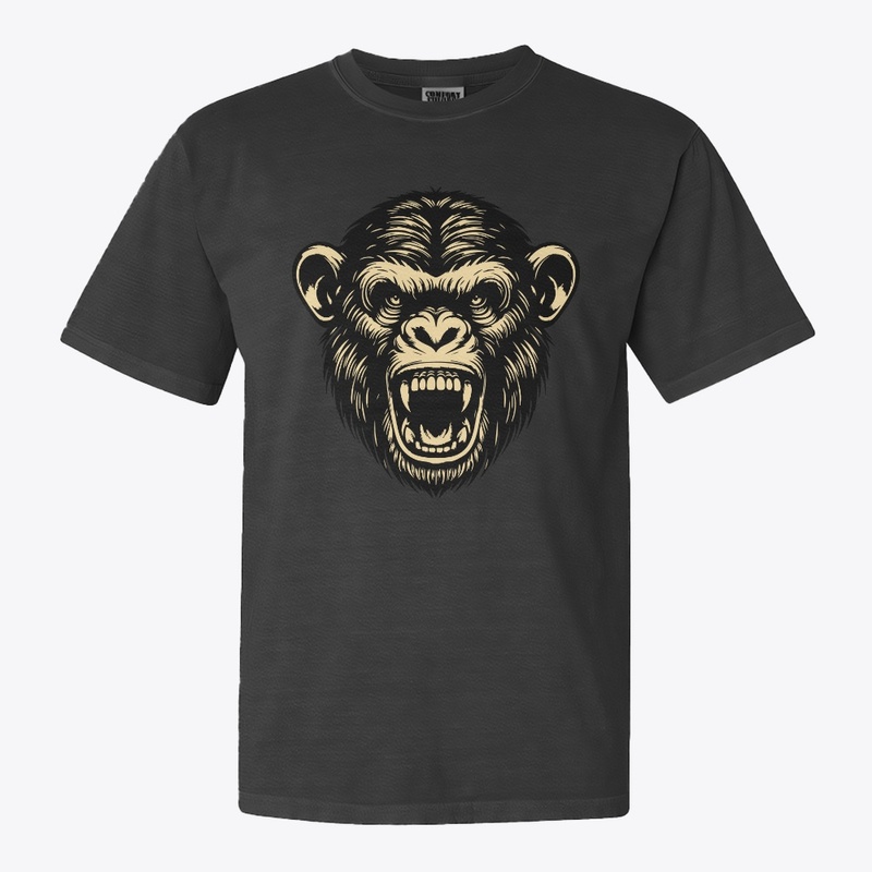 Fierce Angry Chimp Artwork