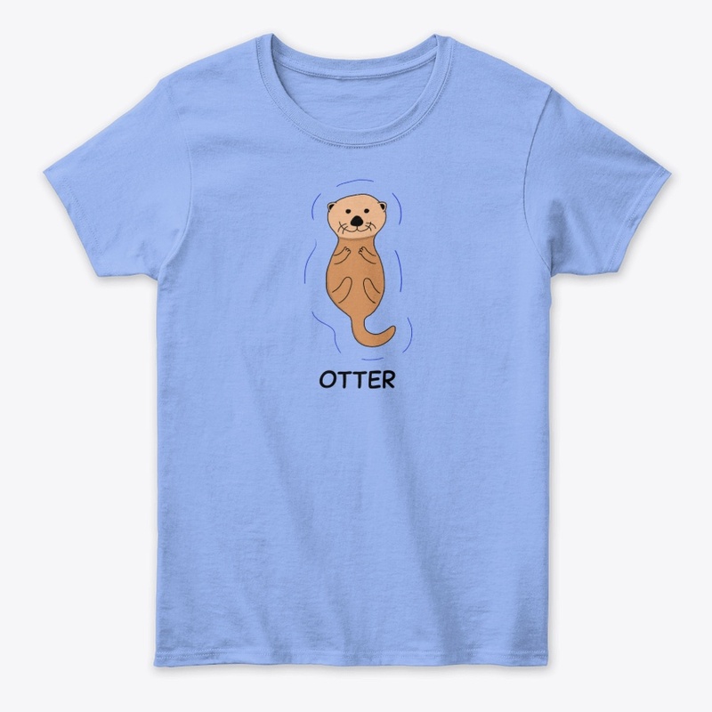Otter Floating and Relaxing 