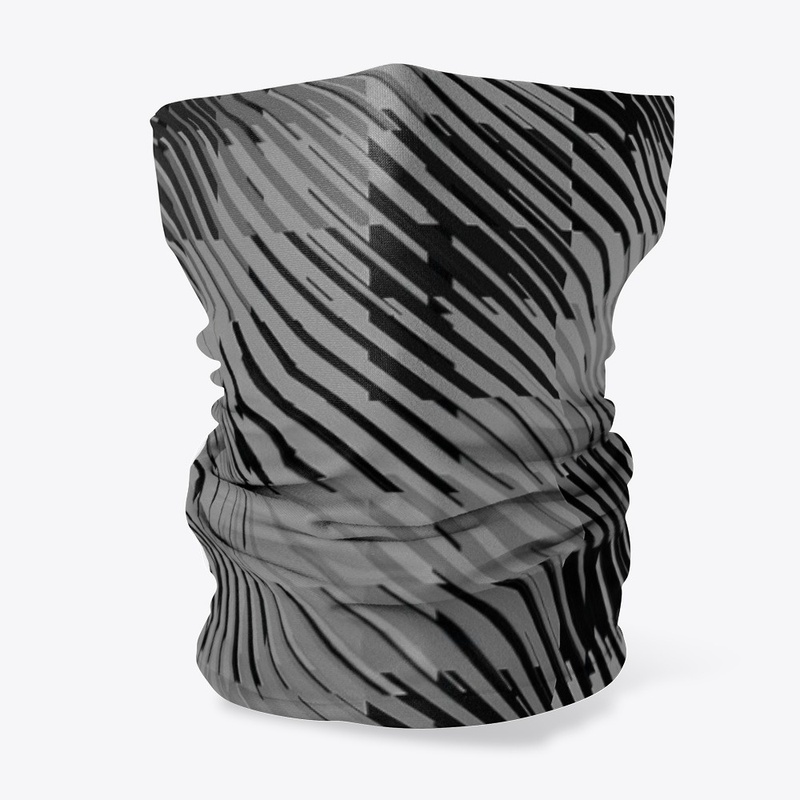 Diagonal Black and Grey Stripes