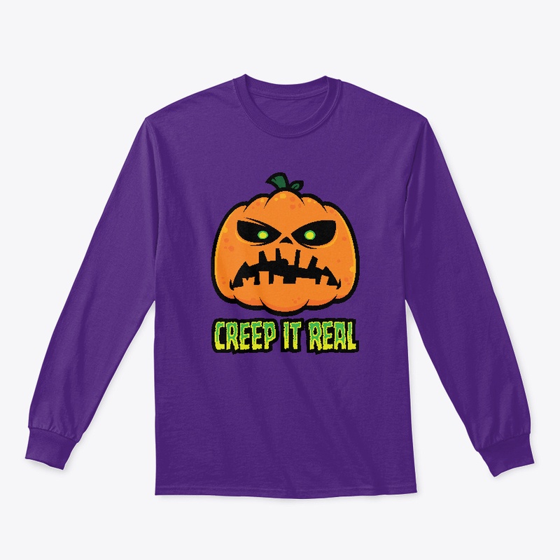 Creep It Real Grumpy Halloween Pumpkin