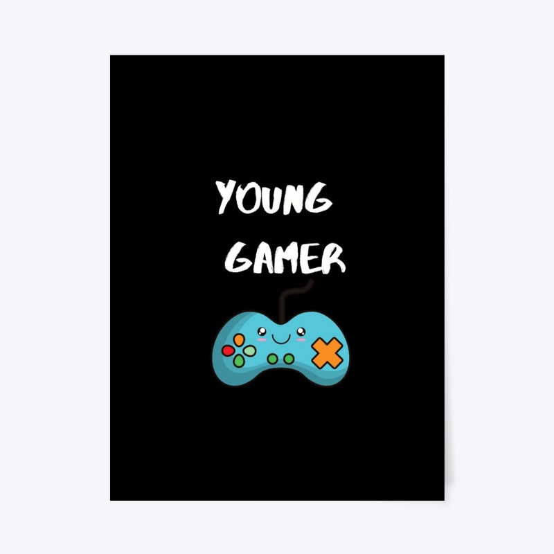 young gamer , kids T-shirt.