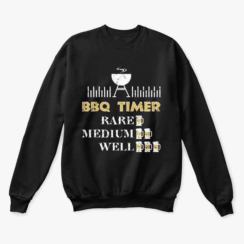 BBQ Timer Barbecue Shirt Funny Grill Gri