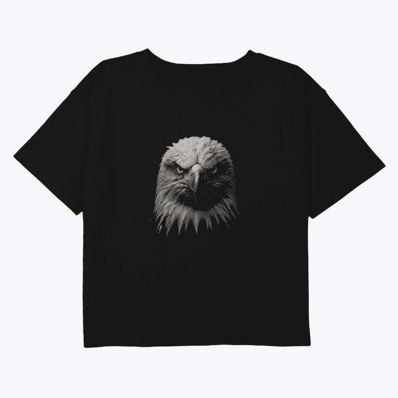 Eagle Portrait in Black and White