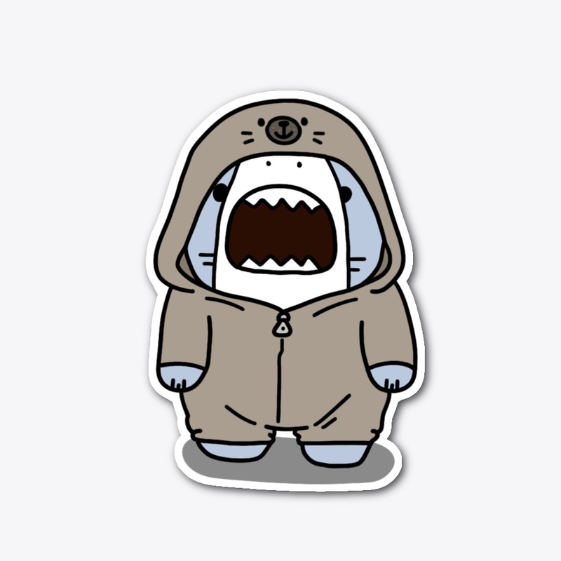 Sparky The Shark Sticker