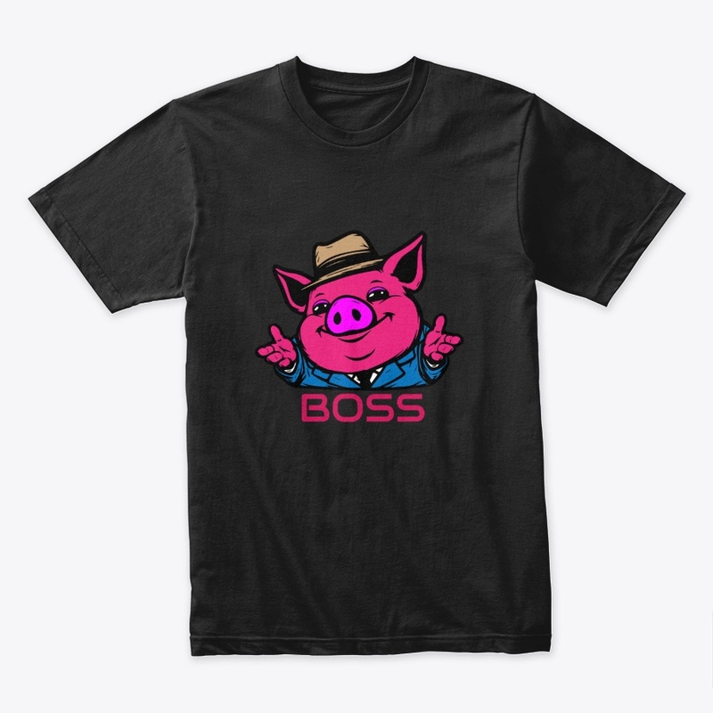 Boss Pig in Suit Cartoon