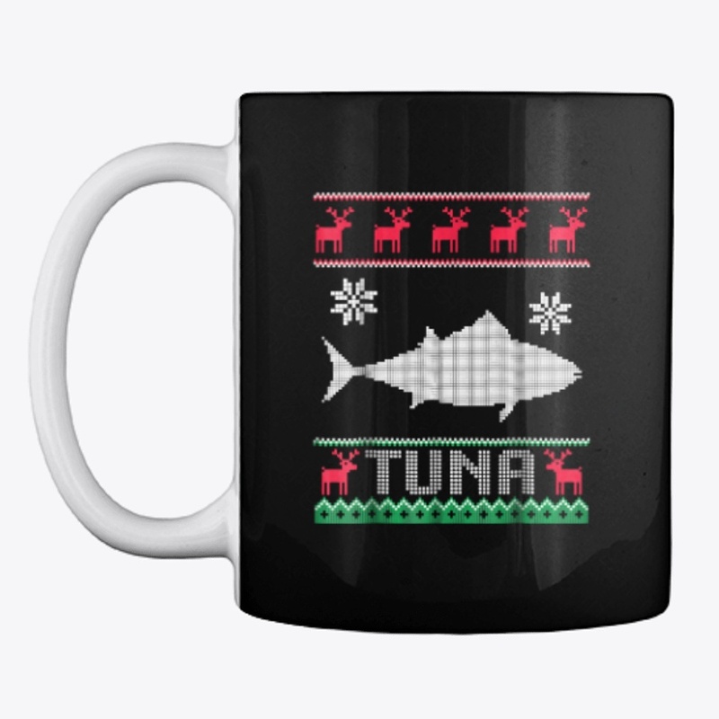 Ugly Sweater With Red Reindeer Fish 