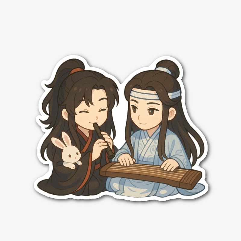 Wei Wuxian & Lan Wangji Chibi Duo Art