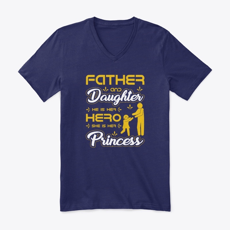 Father and Daughter T Shirt Design