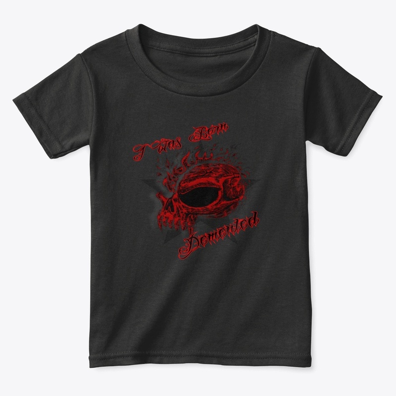 I WAS BORN DEMENTED KIDS TEE