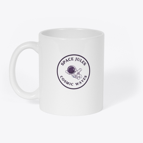Official Space Jules Cosmic Waves Mug White Maglietta Front