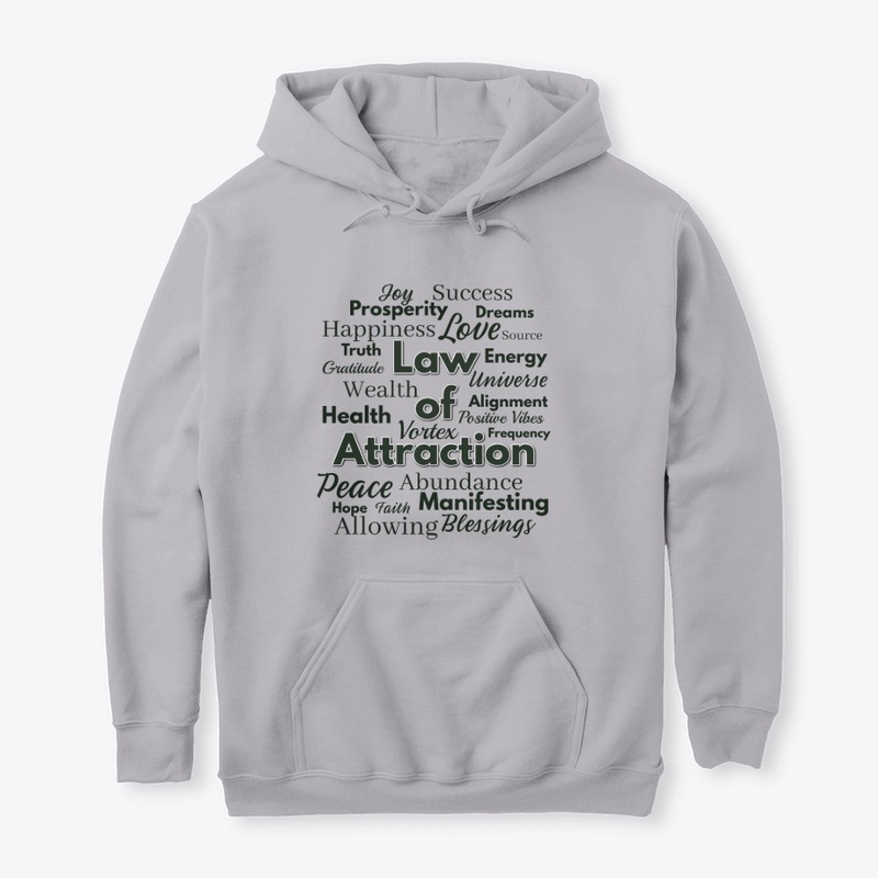 Law of Attraction Hoodie Word Cloud