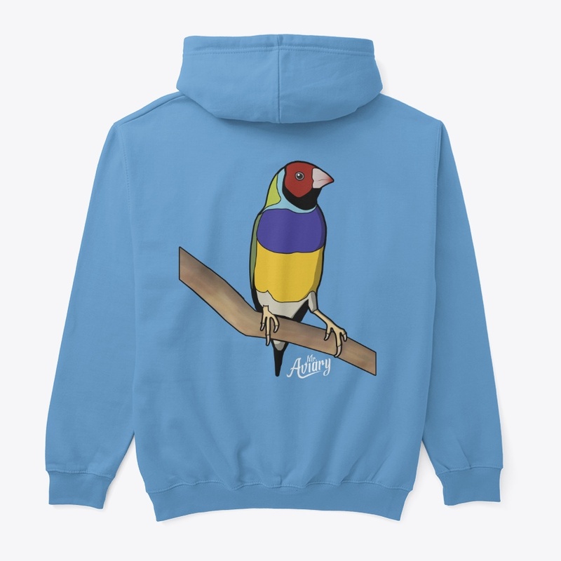 Purple-Breasted Gouldian Finch Back