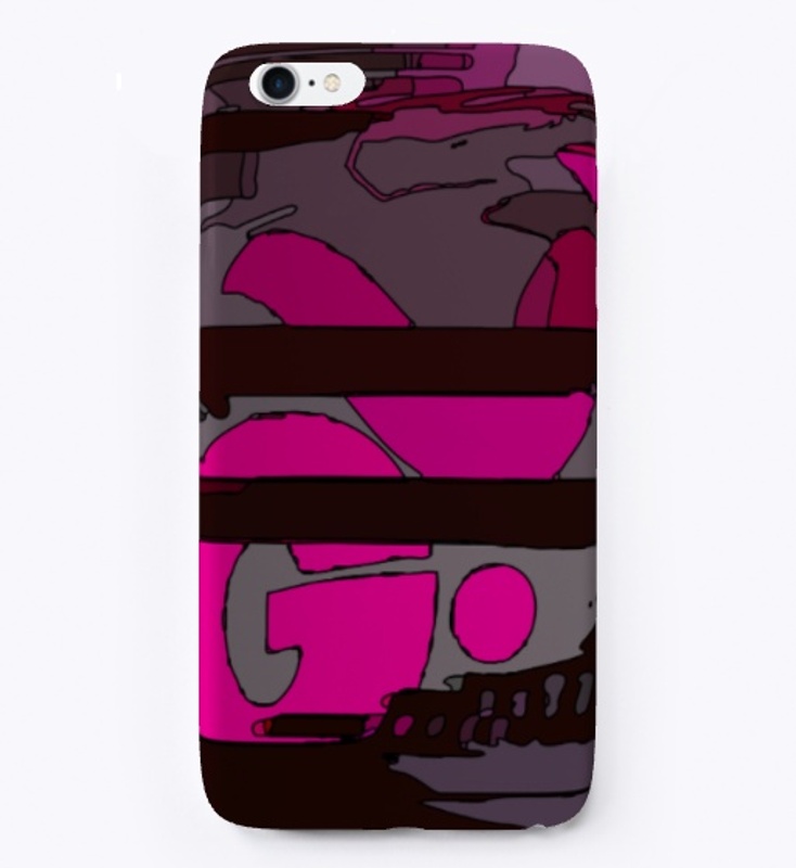 Pink Black Abstract Pattern