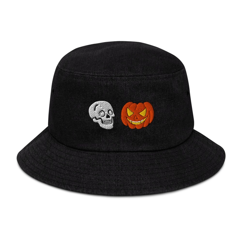 Skull & Jack o'Lantern Bucket Hat