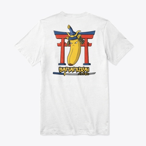 Banana Warrior Gear White áo T-Shirt Back