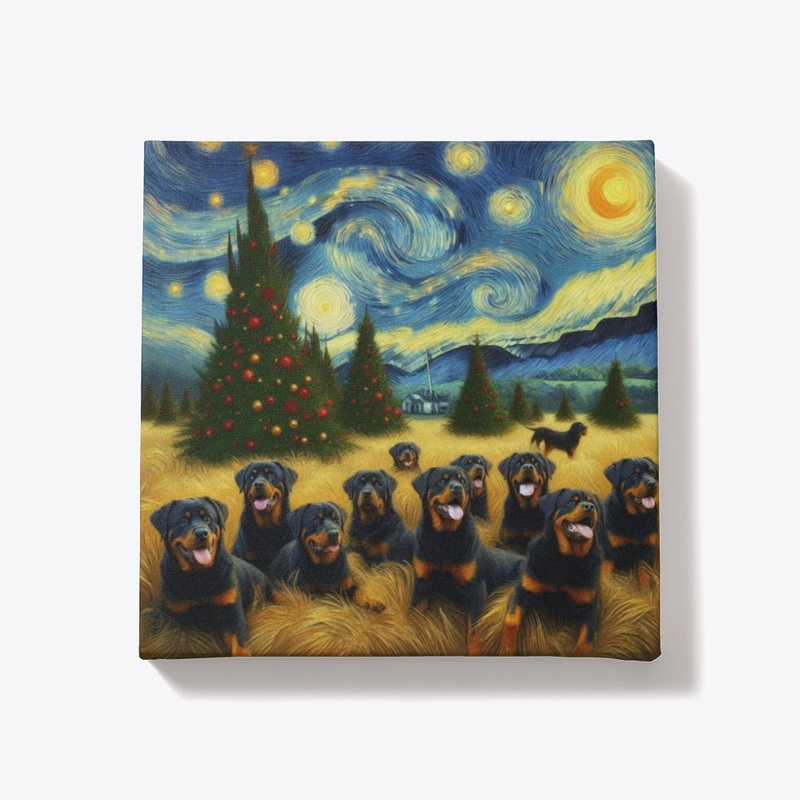 Christmas with Rottweilers