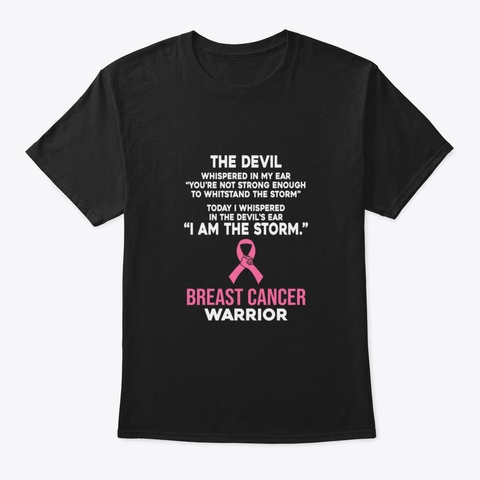 The Devil Whispered In My Ear I Am The S Black T-Shirt Front