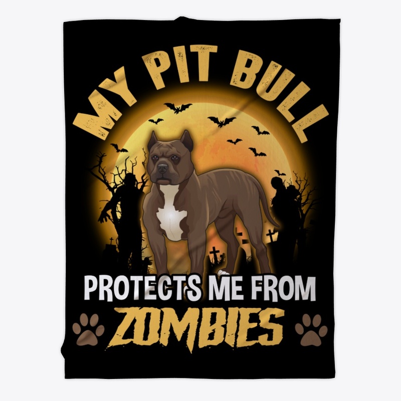 Halloween Pit Bull Lover Gift Protect Me