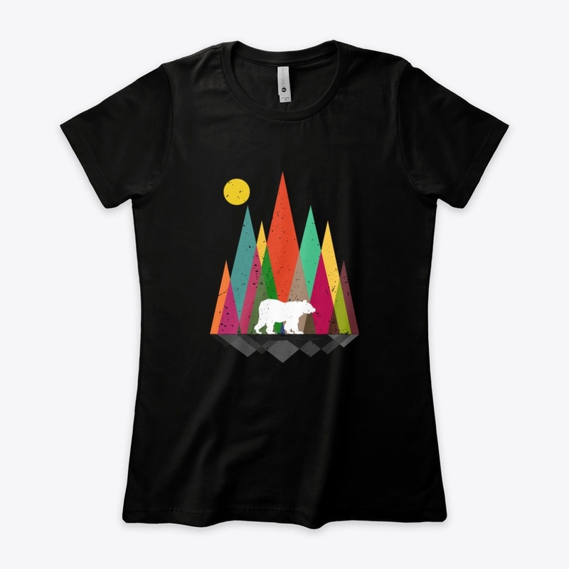 Bear Mint Retro Art Shirt