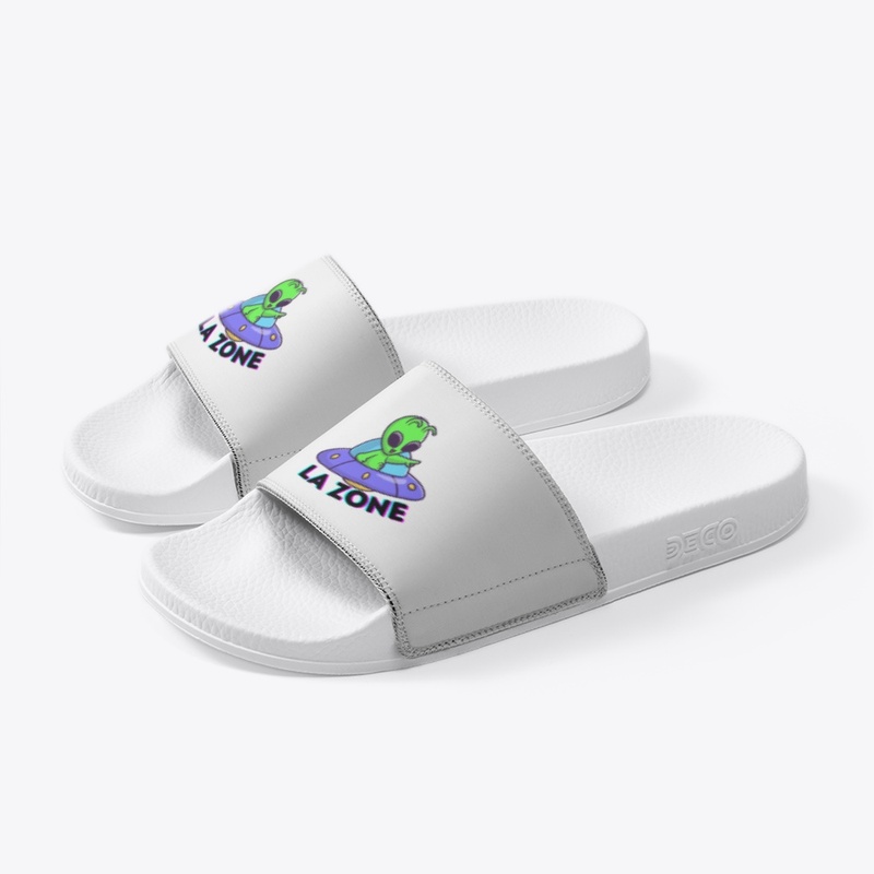 Claquettes blanches LA ZONE