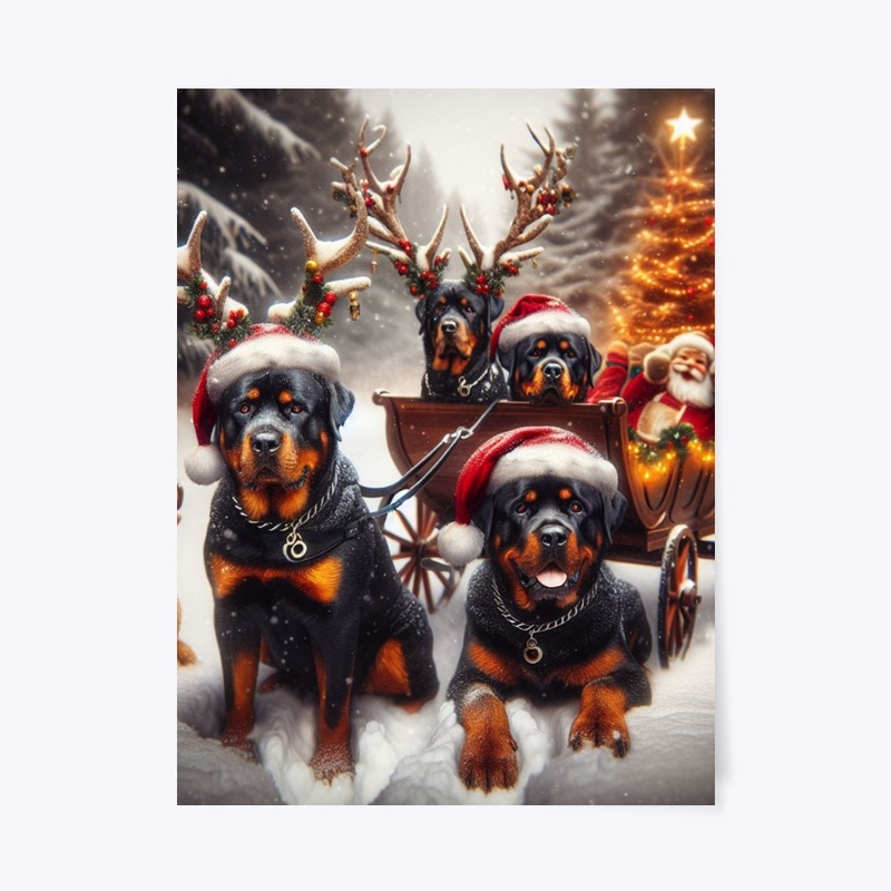 Rottweilers Christmas