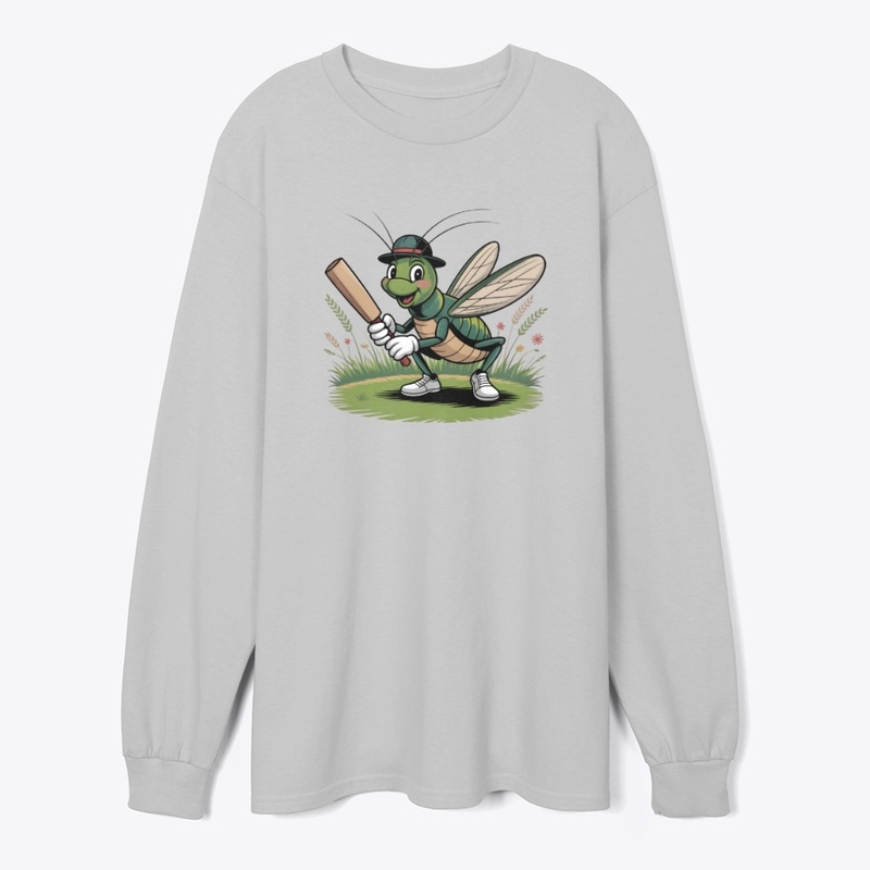 Cricket Cartoon T-shirt design