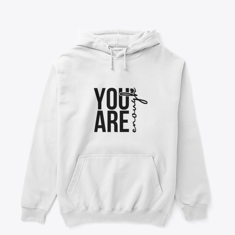 Print of white hoodie customized