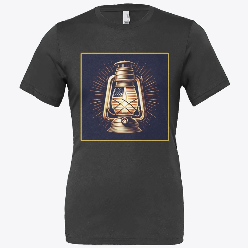 Lantern Flag 1776 July 4th Tee